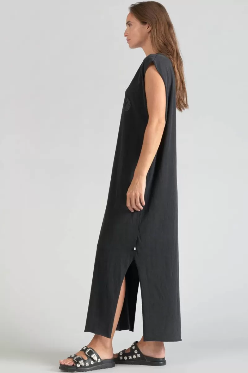 robe_tshirt_longue_poppy_noire_5.webp Le Temps des Cerises Robes-Robe T-Shirt Longue Poppy Noire Black