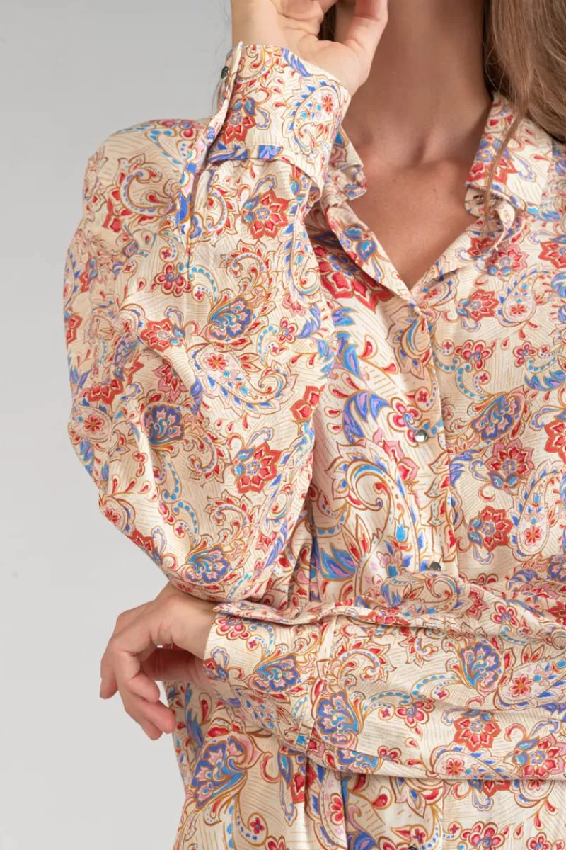 robechemise_tita_a_motif_cachemire_2.webp Le Temps des Cerises Robes-Robe-Chemise Tita A Motif Cachemire Pomelo