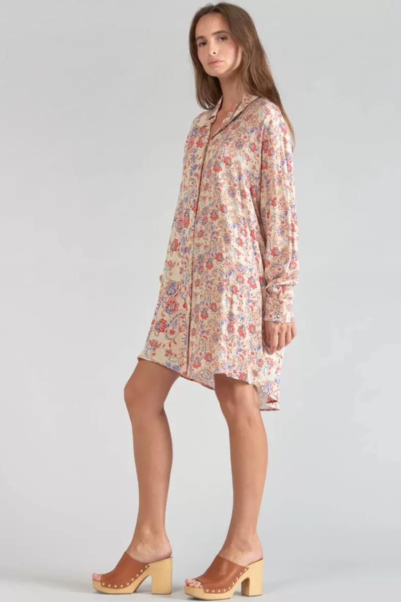 robechemise_tita_a_motif_cachemire_5.webp Le Temps des Cerises Robes-Robe-Chemise Tita A Motif Cachemire Pomelo