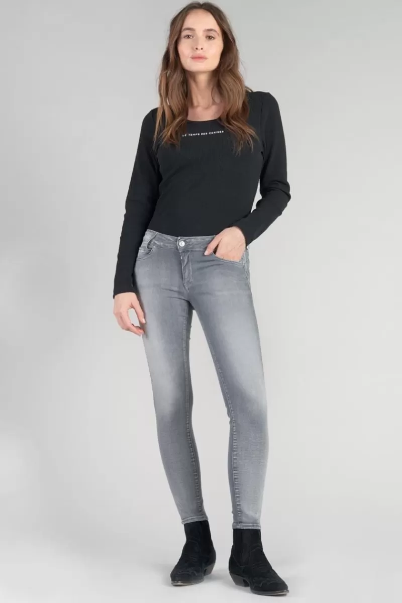 Le Temps des Cerises Coupe Slim-Roche Pulp Slim Taille Haute 7/8Eme Jeans Gris N°2 Grey