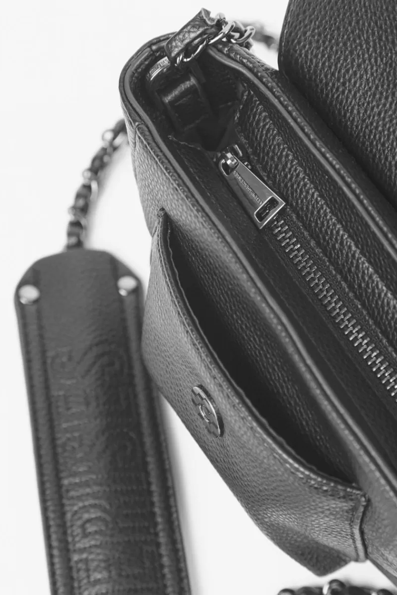 Le Temps des Cerises Sacs & Portefeuilles-Sac A Bandouliere Rose Noir Black