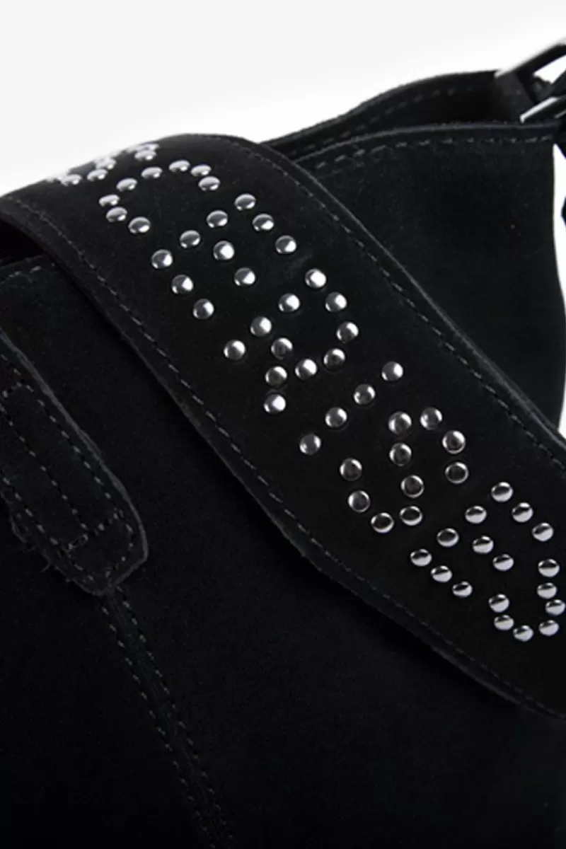 Le Temps des Cerises Sacs & Portefeuilles-Sac Astier En Cuir Suede Noir Black