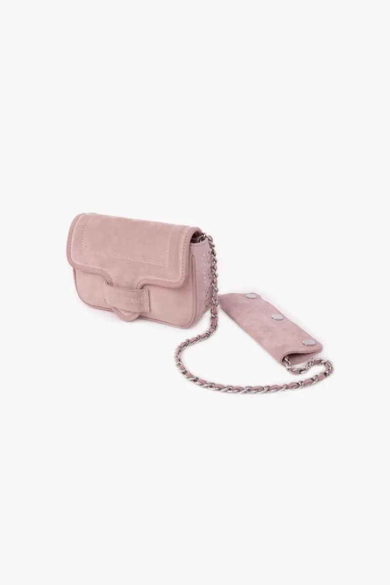 sac_klelia_en_cuir_suede_rose_poudre_3.webp Le Temps des Cerises Sacs & Portefeuilles-Sac Klelia En Cuir Suede Rose Poudre Powdery Pink