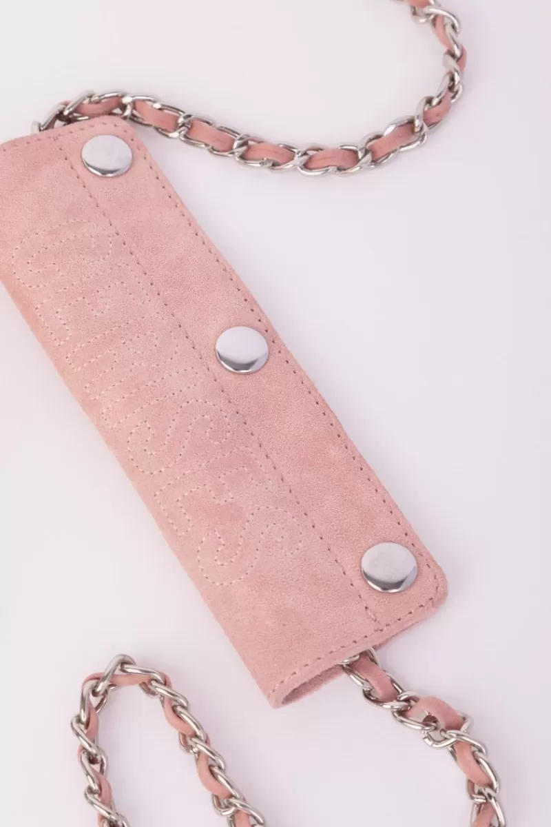 sac_klelia_en_cuir_suede_rose_poudre_4.webp Le Temps des Cerises Sacs & Portefeuilles-Sac Klelia En Cuir Suede Rose Poudre Powdery Pink