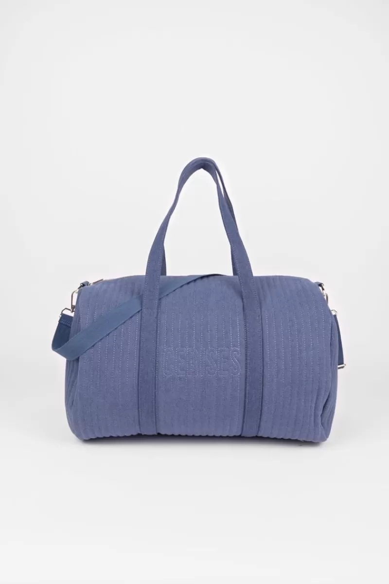 Le Temps des Cerises Sacs & Portefeuilles-Sac Week-End Lisia Bleu Denim