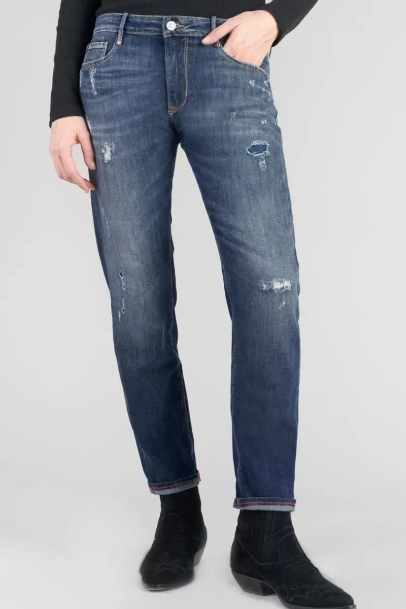 Le Temps des Cerises Coupe Boyfit-Sea 200/43 Boyfit Jeans Destroy Bleu N°2 Blue