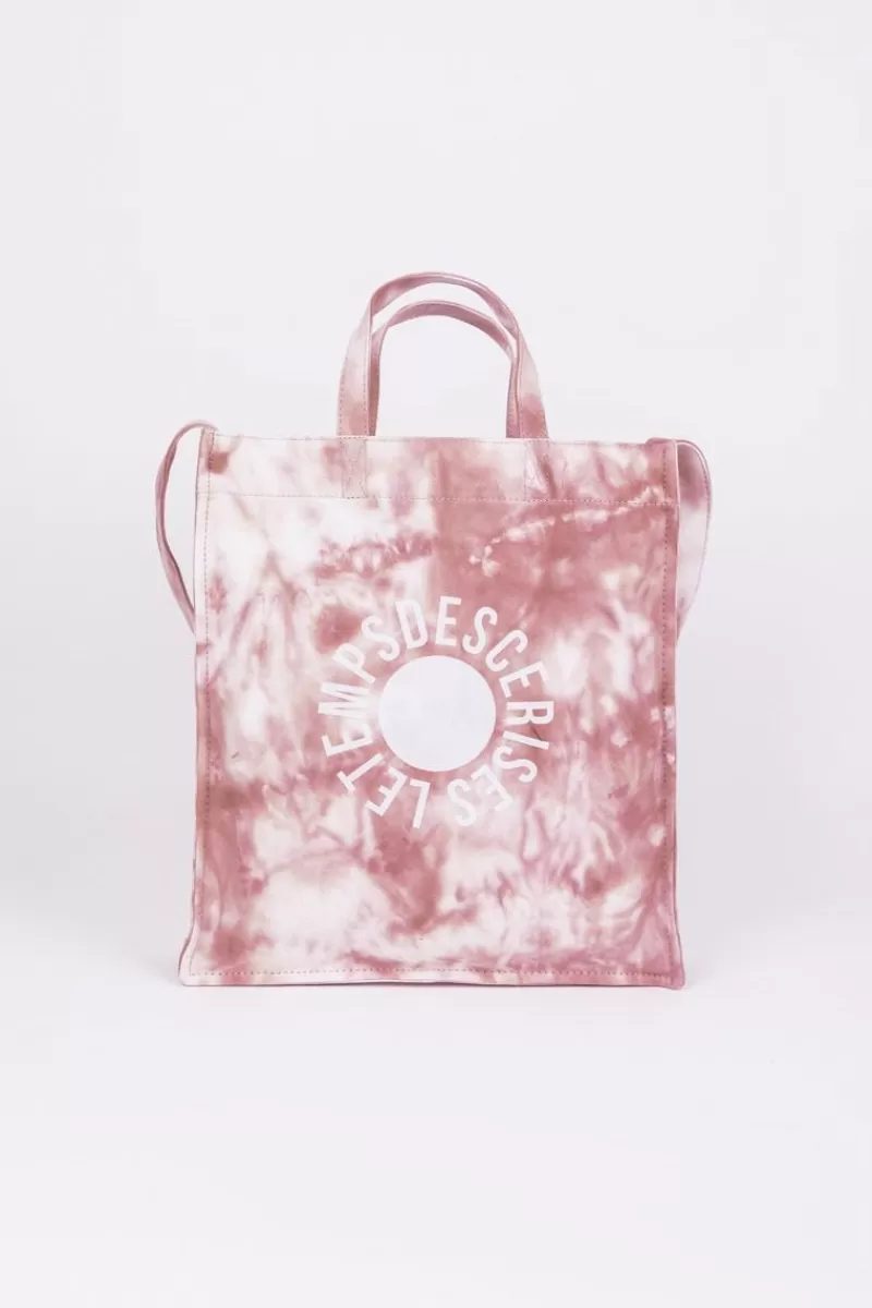 Le Temps des Cerises Sacs & Portefeuilles-Shopping Bag Lina Tie And Dye Rose Pink