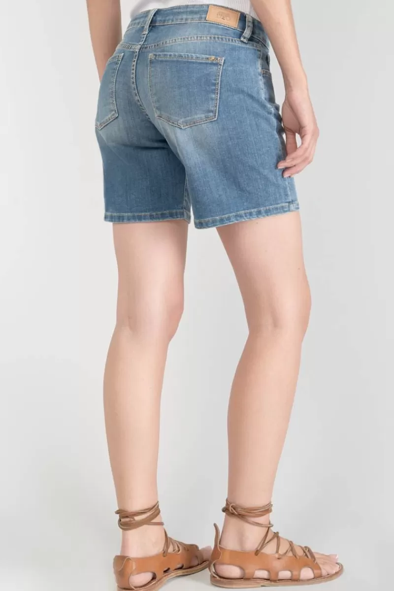 short_janka_en_jeans_bleu_delave_2.webp Le Temps des Cerises Jupes & Shorts-Short Janka En Jeans Bleu Delave Blue