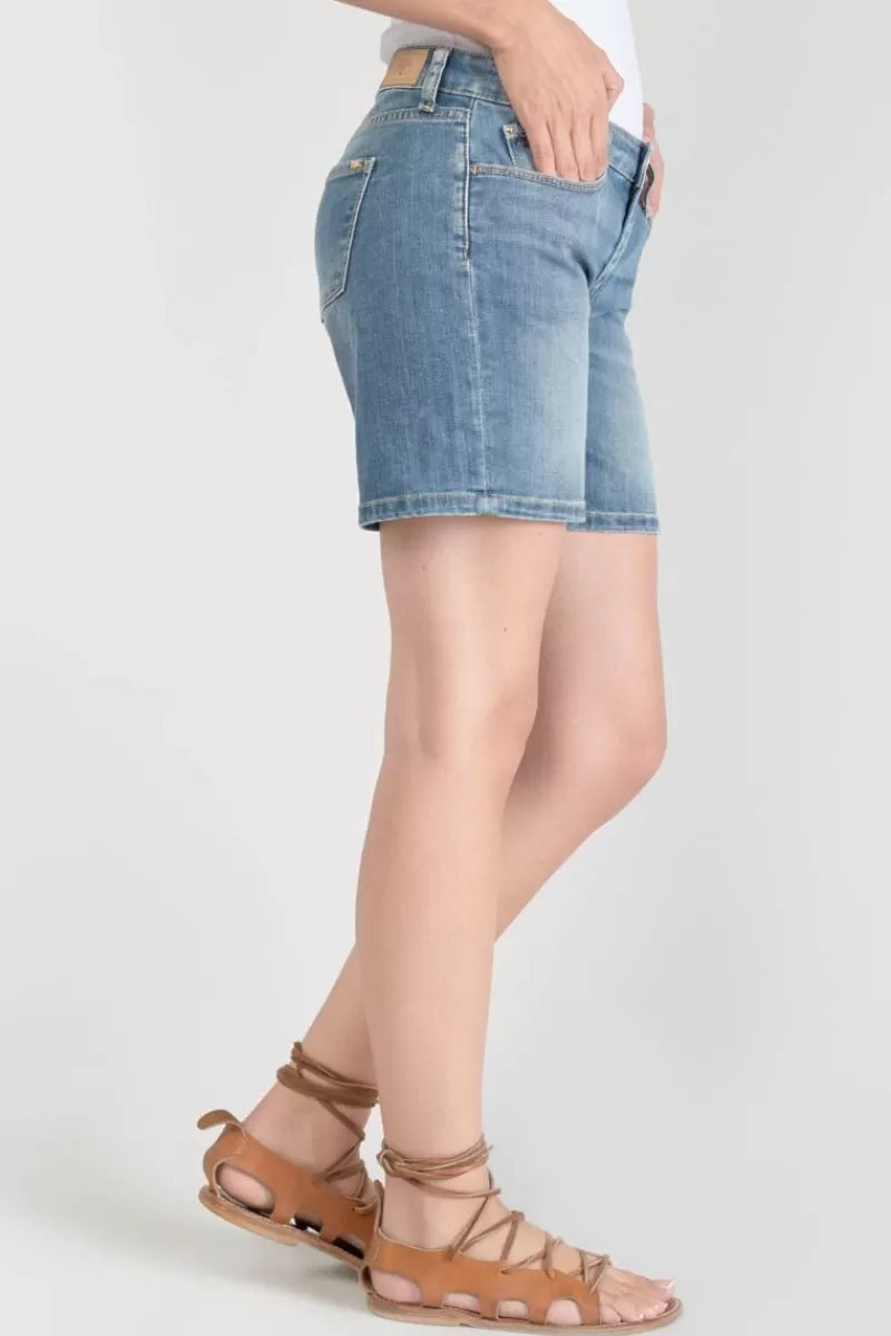 short_janka_en_jeans_bleu_delave_3.webp Le Temps des Cerises Jupes & Shorts-Short Janka En Jeans Bleu Delave Blue