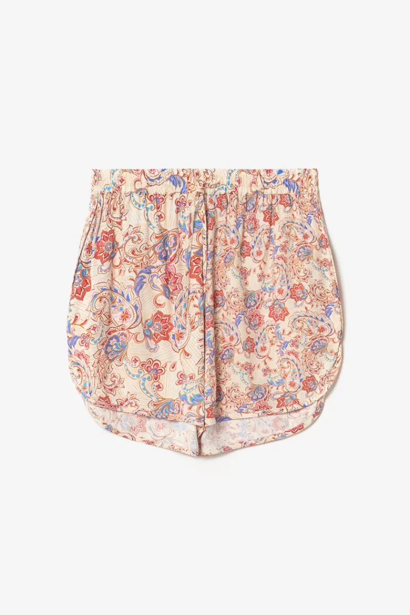 Le Temps des Cerises Shorts & Jupes-Short Ligann A Motif Cachemire Pomelo