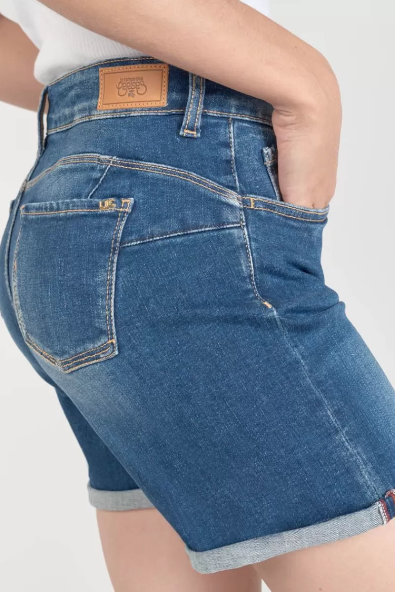 short_paola_en_jeans_bleu_2.webp Le Temps des Cerises Jupes & Shorts-Short Paola En Jeans Bleu Blue