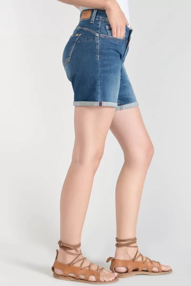 short_paola_en_jeans_bleu_4.webp Le Temps des Cerises Jupes & Shorts-Short Paola En Jeans Bleu Blue