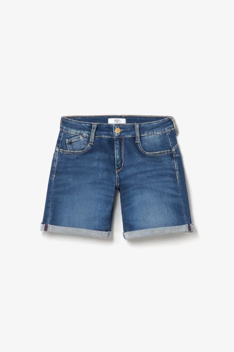 short_paola_en_jeans_bleu_6.webp Le Temps des Cerises Jupes & Shorts-Short Paola En Jeans Bleu Blue