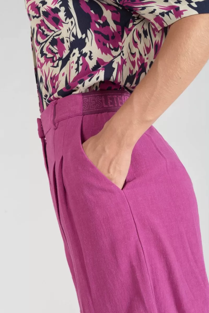 short_polla_violine_4.webp Le Temps des Cerises Shorts & Jupes-Short Polla Violine Aster