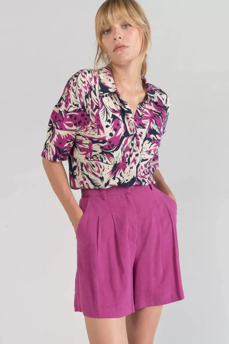 short_polla_violine_7.webp Le Temps des Cerises Shorts & Jupes-Short Polla Violine Aster