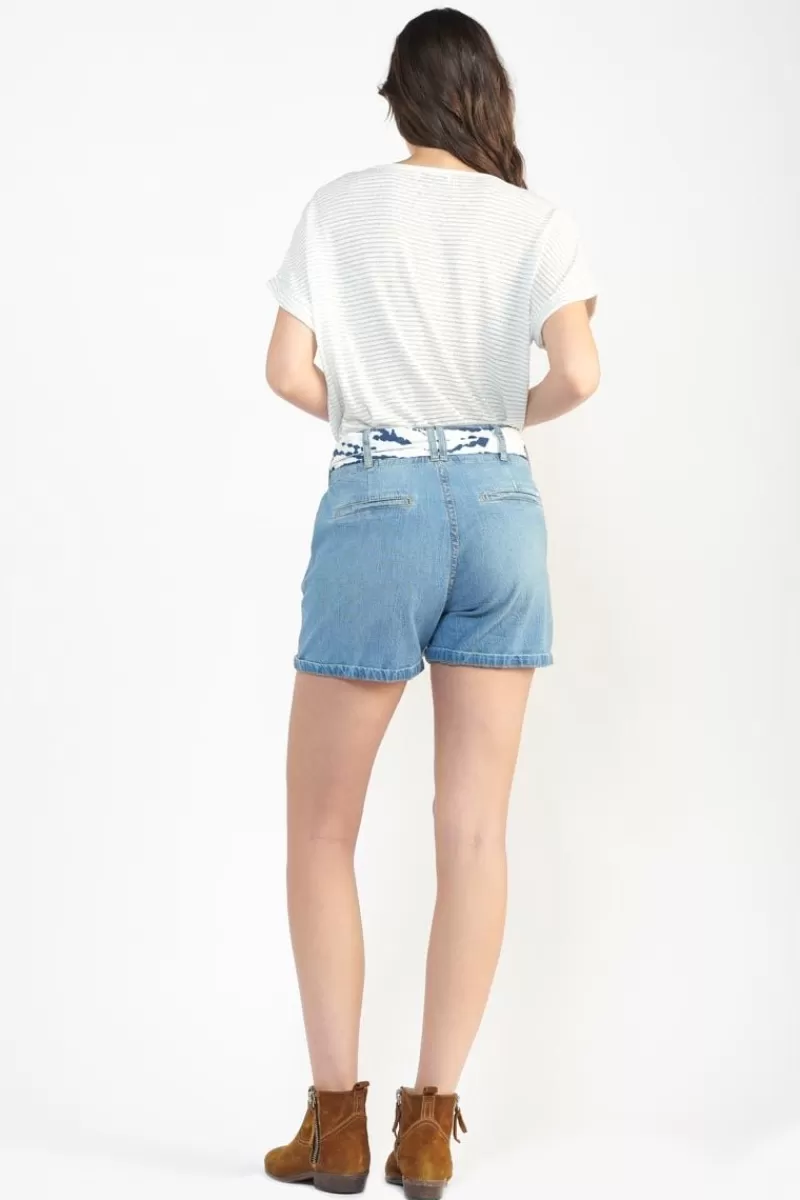 Le Temps des Cerises Jupes & Shorts-Short Sydney En Jeans Bleu Blue