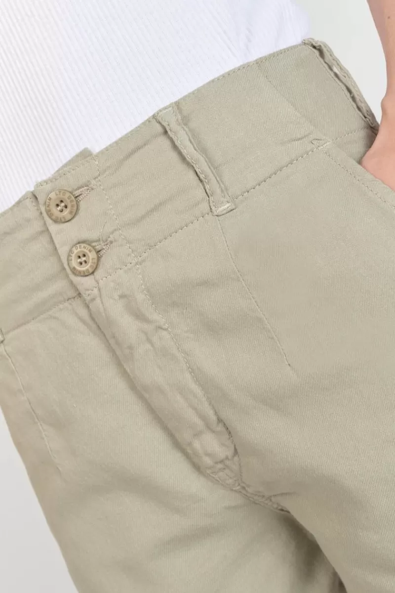 short_sydney_kaki_clair_2.webp Le Temps des Cerises Shorts & Jupes-Short Sydney2 Kaki Clair Sea Spray