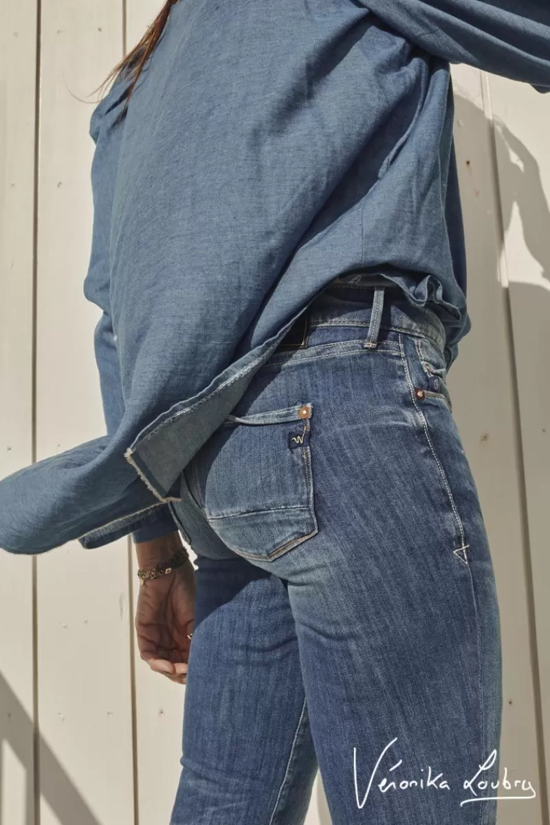 slim_by_veronika_loubry_jeans_bleu_n_5.webp Le Temps des Cerises Coupe Slim-300/16 Slim By Veronika Loubry Jeans Bleu N°3 Blue