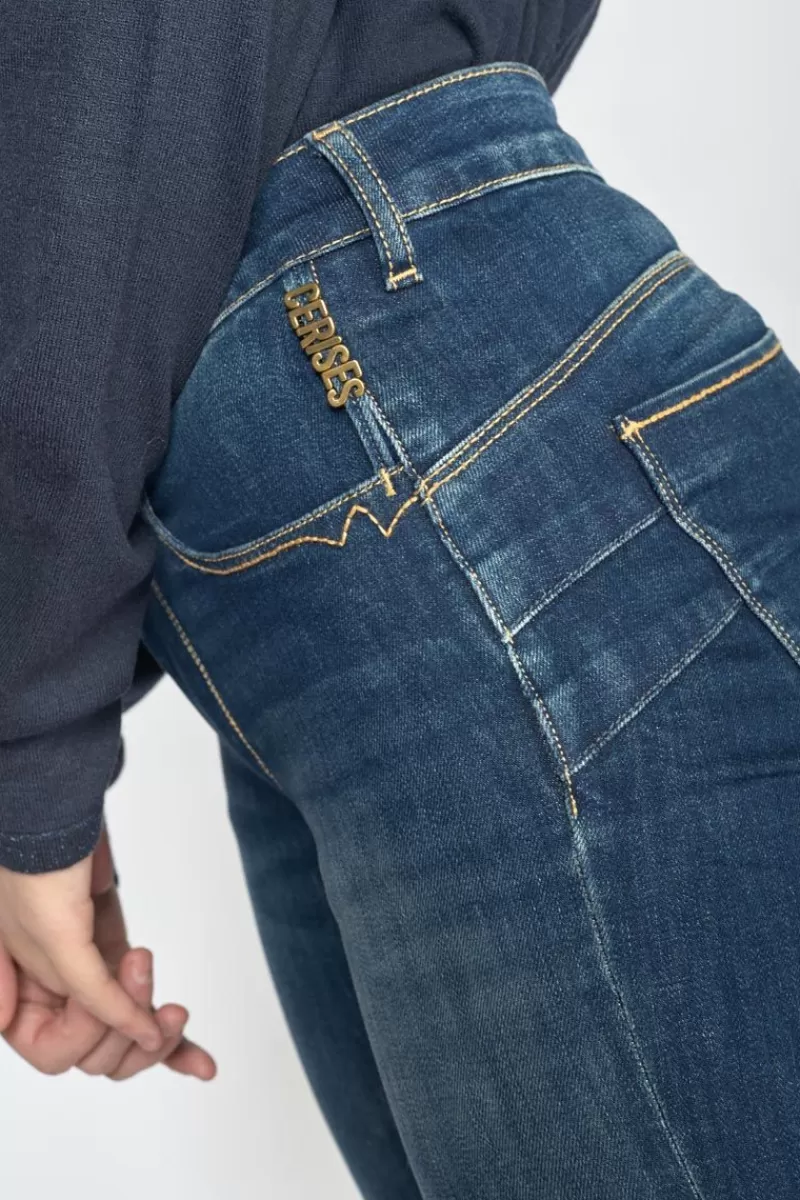 Le Temps des Cerises Coupe Slim-Soma Pulp Slim Taille Haute Jeans Bleu N°2 Blue