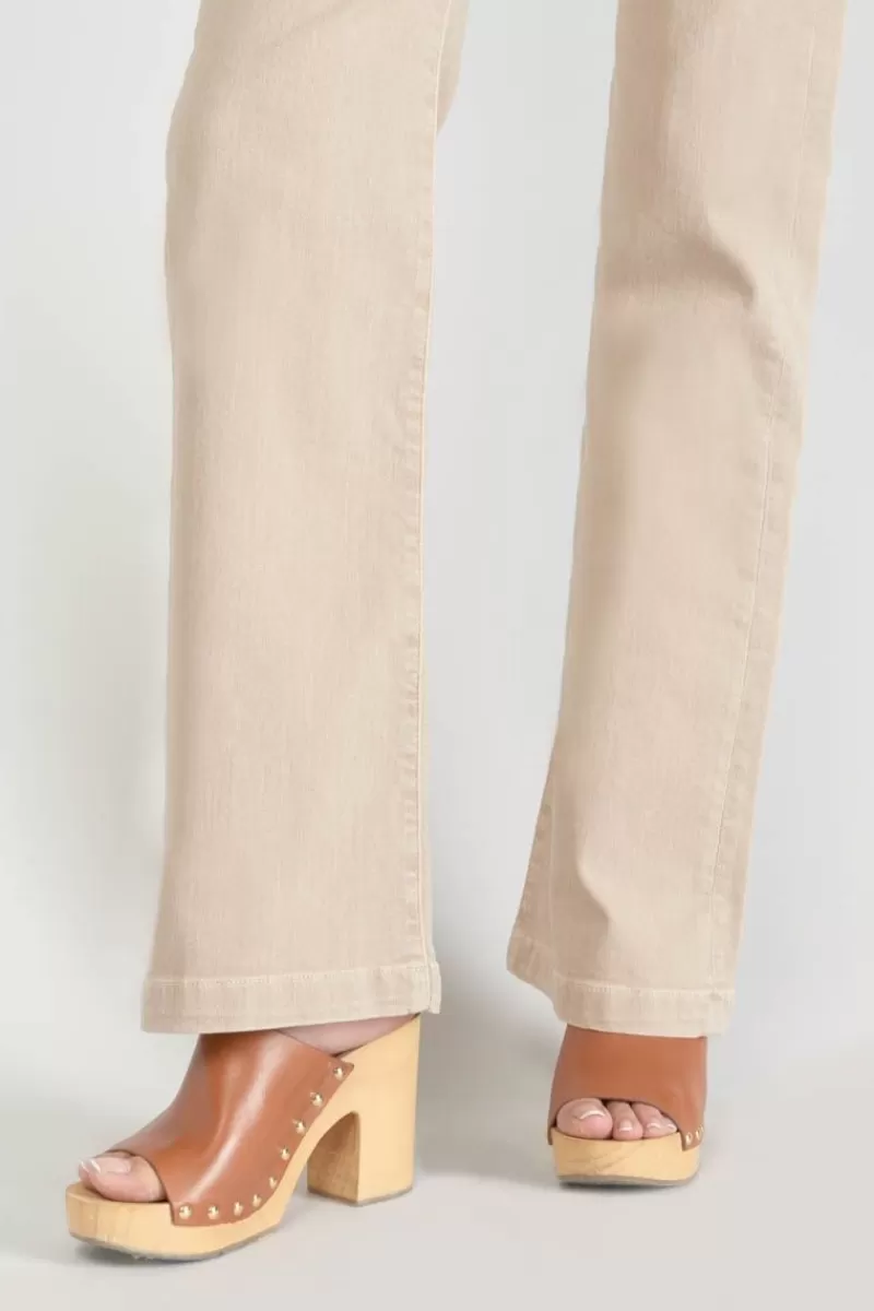 sormiou_flare_jeans_beige_sable_6.webp Le Temps des Cerises Coupe Flare / Bootcut-Sormiou Flare Jeans Beige Sable Desert