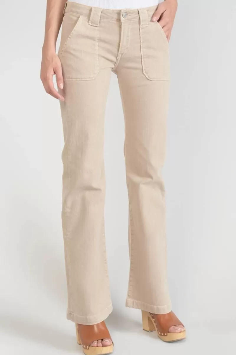 sormiou_flare_jeans_beige_sable_7.webp Le Temps des Cerises Coupe Flare / Bootcut-Sormiou Flare Jeans Beige Sable Desert