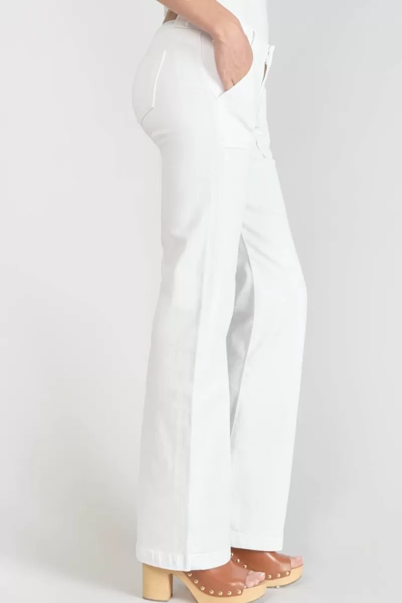 sormiou_flare_jeans_blanc_4.webp Le Temps des Cerises Coupe Flare / Bootcut-Sormiou Flare Jeans Blanc White