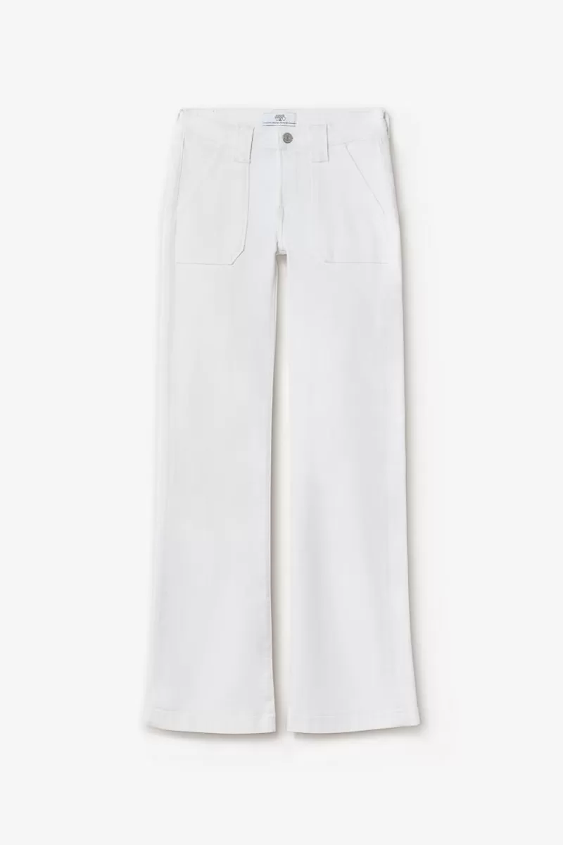 sormiou_flare_jeans_blanc_6.webp Le Temps des Cerises Coupe Flare / Bootcut-Sormiou Flare Jeans Blanc White
