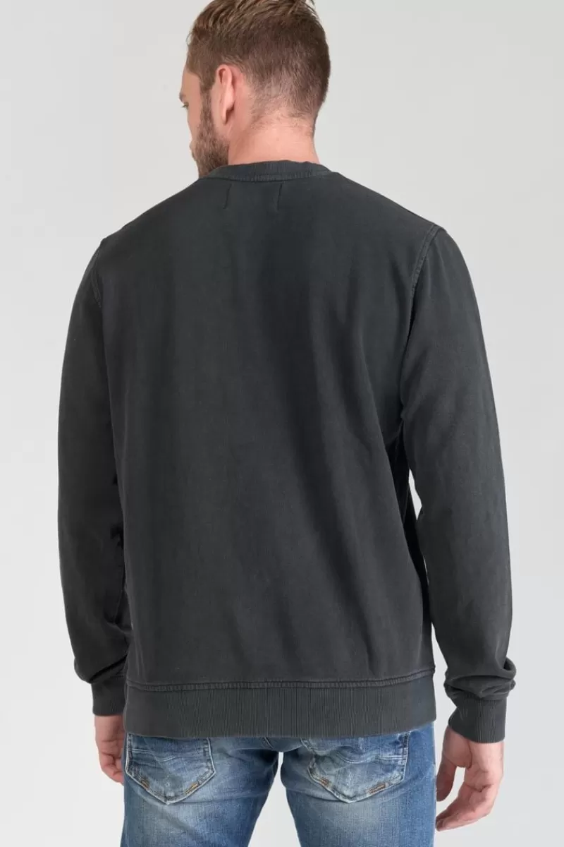 sweat_tubur_noir_delave_2.webp Le Temps des Cerises Sweats-Sweat Tubur Noir Delave Black