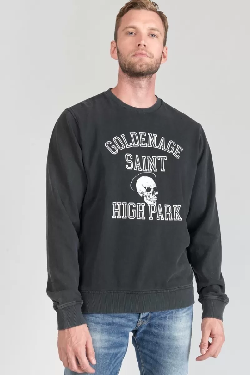 sweat_tubur_noir_delave_4.webp Le Temps des Cerises Sweats-Sweat Tubur Noir Delave Black