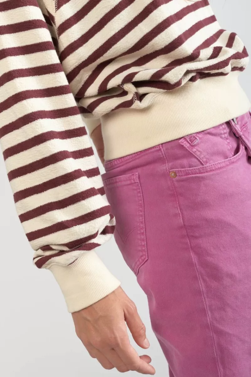 sweatshirt_koa_mariniere_prune_3.webp Le Temps des Cerises Pulls & Sweats & Cardigans-Sweatshirt Koa Mariniere Prune Ice Cream