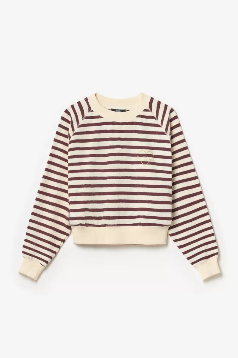 sweatshirt_koa_mariniere_prune_9.webp Le Temps des Cerises Pulls & Sweats & Cardigans-Sweatshirt Koa Mariniere Prune Ice Cream