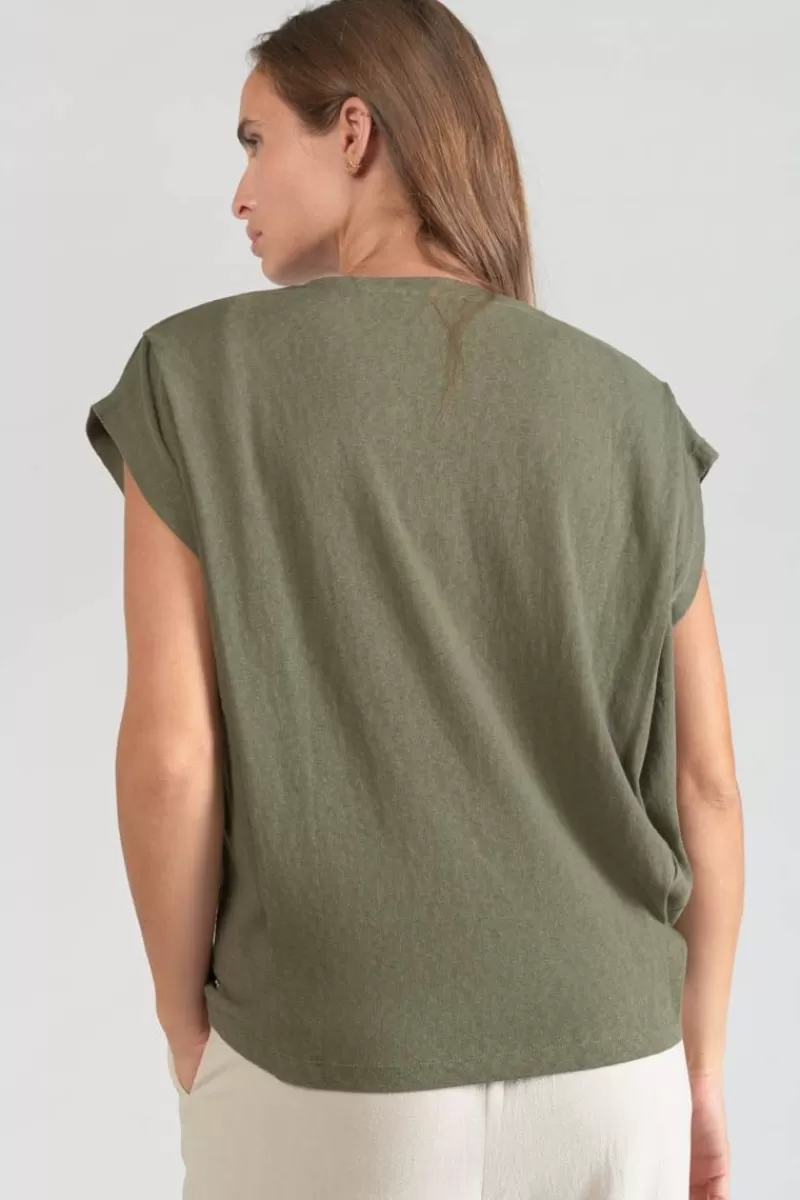 top_coxy_kaki_4.webp Le Temps des Cerises T-Shirts & Débardeurs-Top Coxy Kaki Lizard