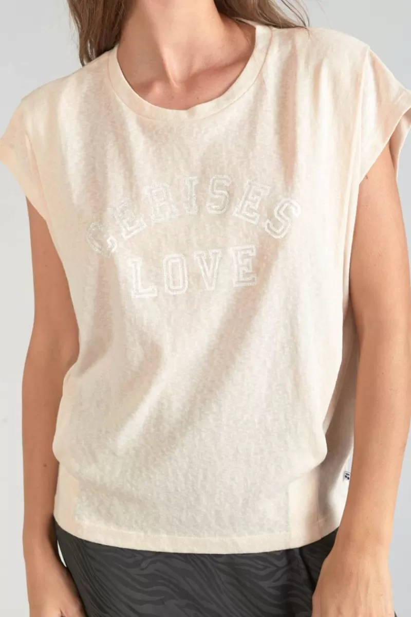 top_coxy_sable_2.webp Le Temps des Cerises T-Shirts & Débardeurs-Top Coxy Sable Sand