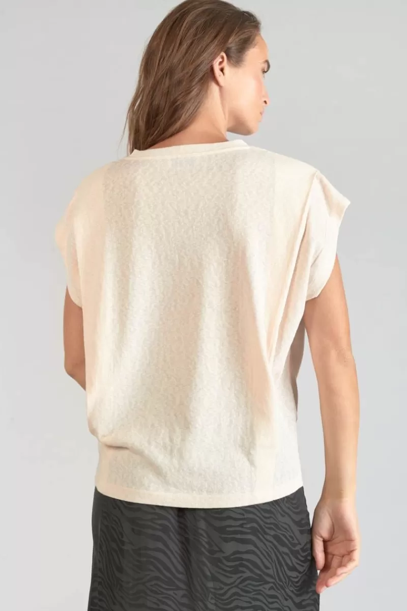 top_coxy_sable_3.webp Le Temps des Cerises T-Shirts & Débardeurs-Top Coxy Sable Sand