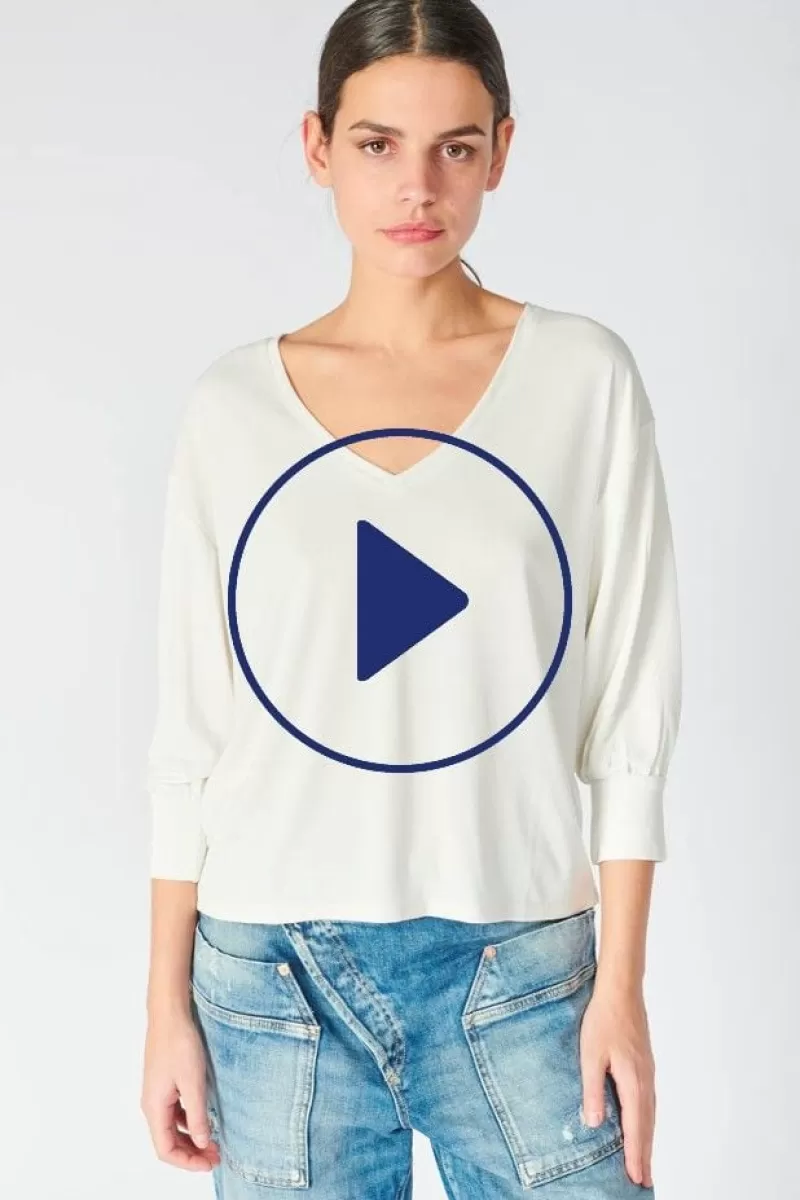 Le Temps des Cerises T-Shirts & Débardeurs-Top Jessie Creme Ice Cream