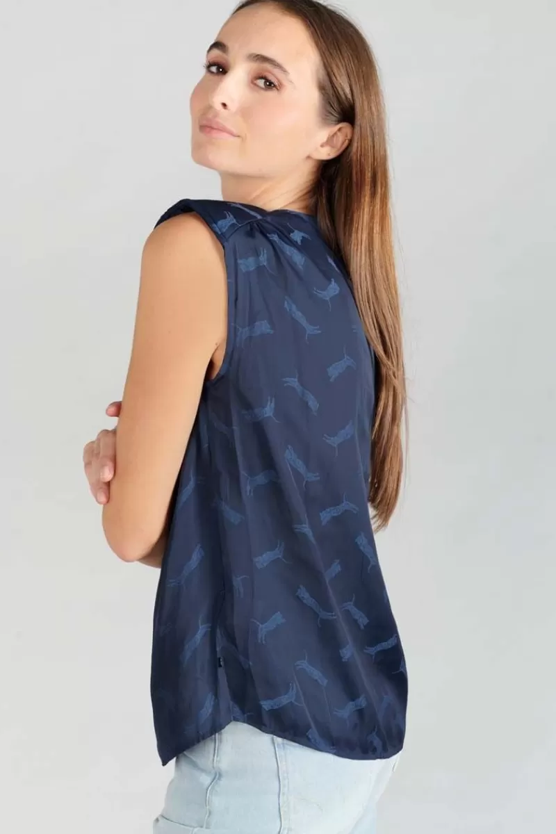 top_missou_en_jacquard_bleu_marine_3.webp Le Temps des Cerises Tops-Top Missou En Jacquard Bleu Marine Midnight