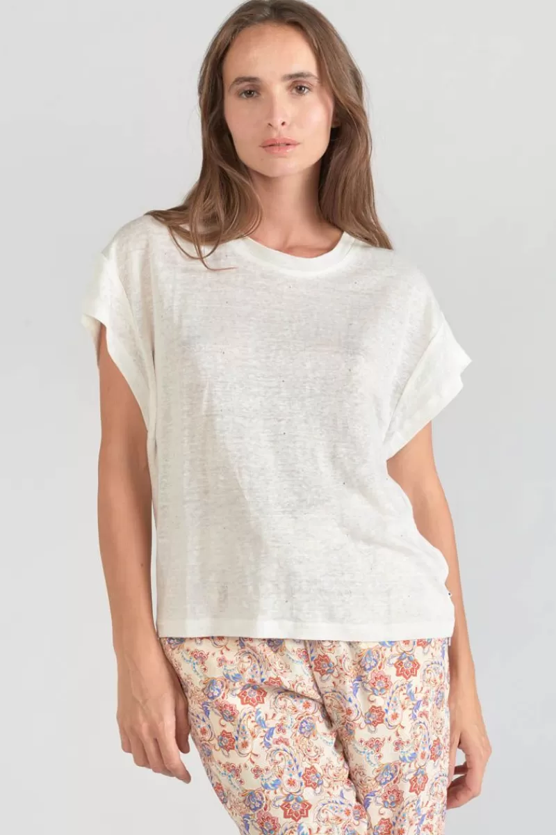 Le Temps des Cerises T-Shirts & Débardeurs-Top Overs Creme Ice Cream