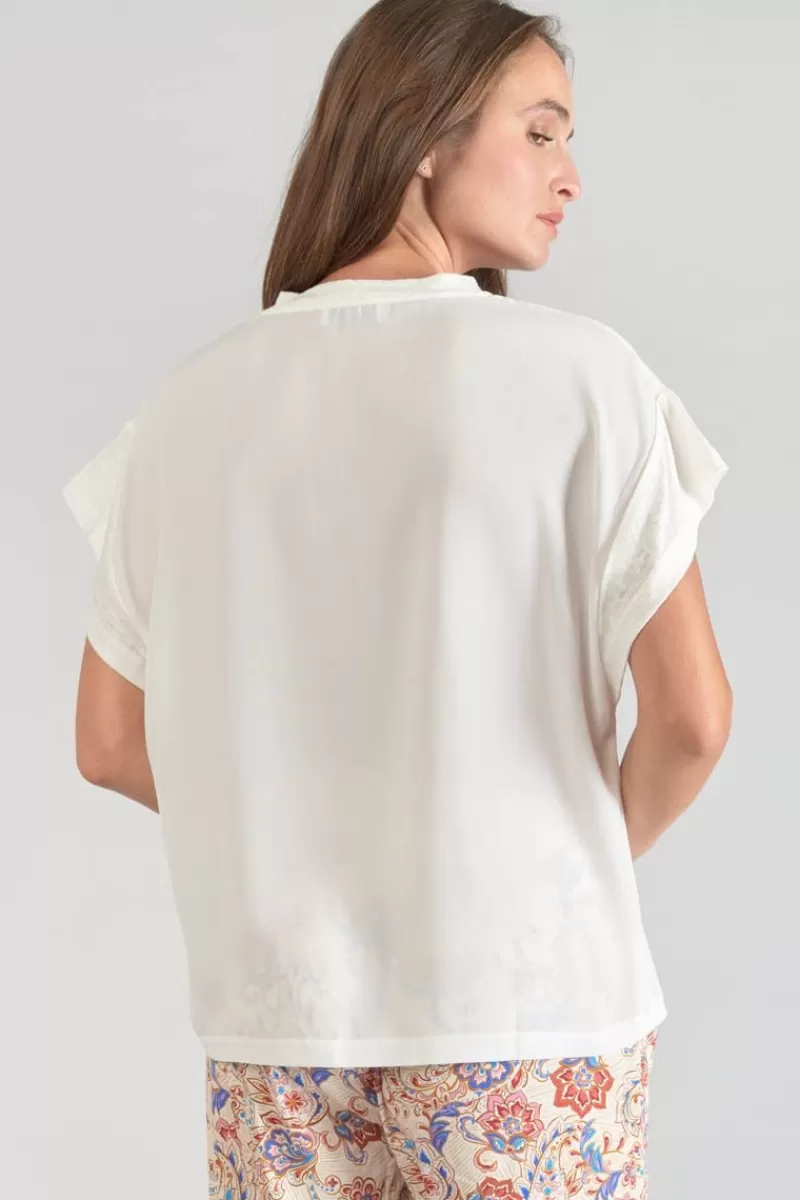 Le Temps des Cerises T-Shirts & Débardeurs-Top Overs Creme Ice Cream