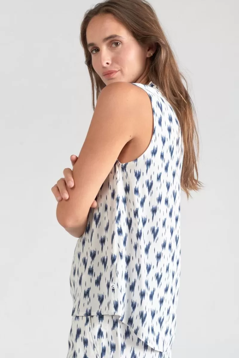 top_rosita_tie_and_dye_bleu_2.webp Le Temps des Cerises Tops-Top Rosita Tie And Dye Bleu Midnight