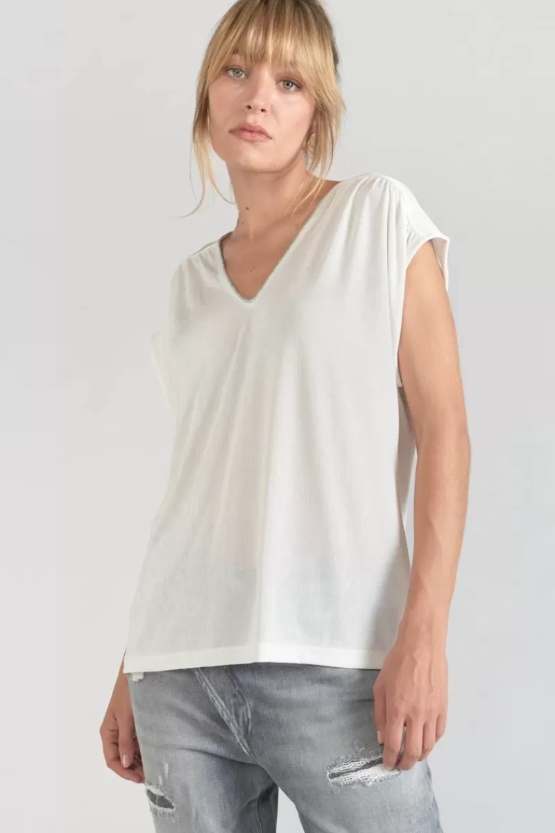 Le Temps des Cerises T-Shirts & Débardeurs-Top Sidy Blanc Ice Cream