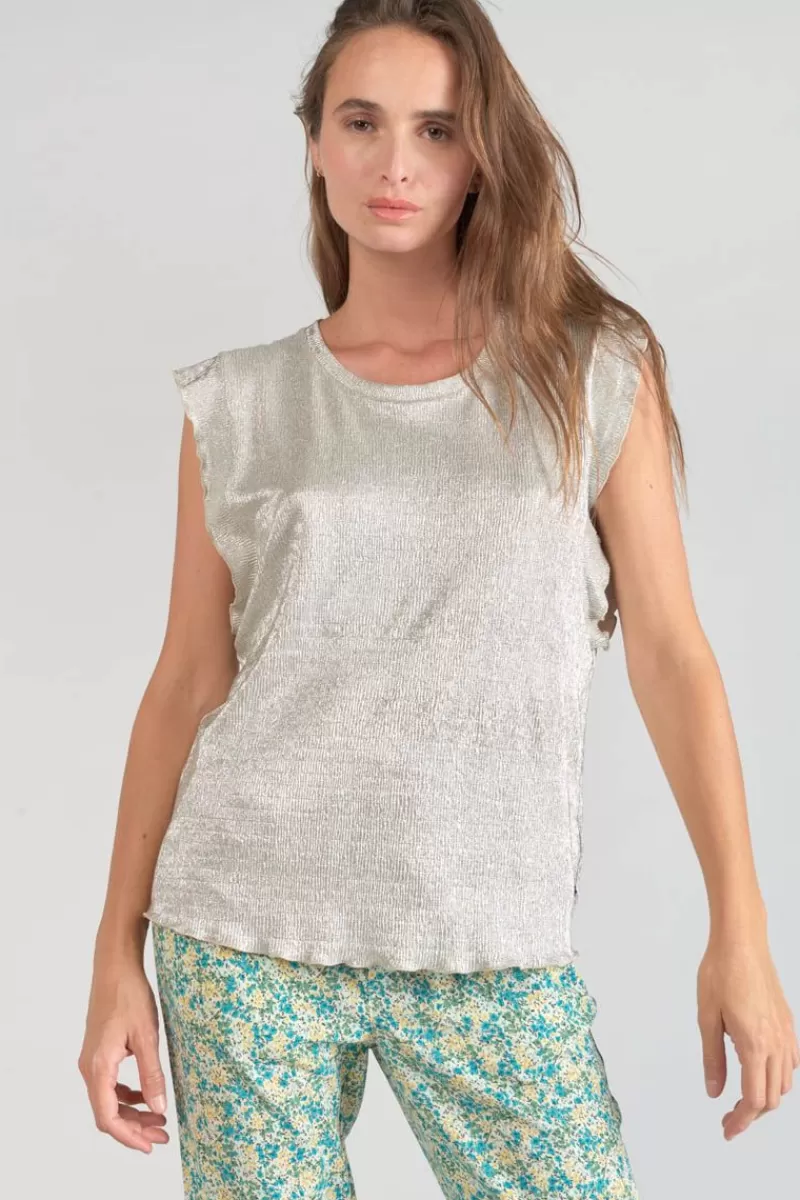 Le Temps des Cerises T-Shirts & Débardeurs-Top Tamajon Argente Silver