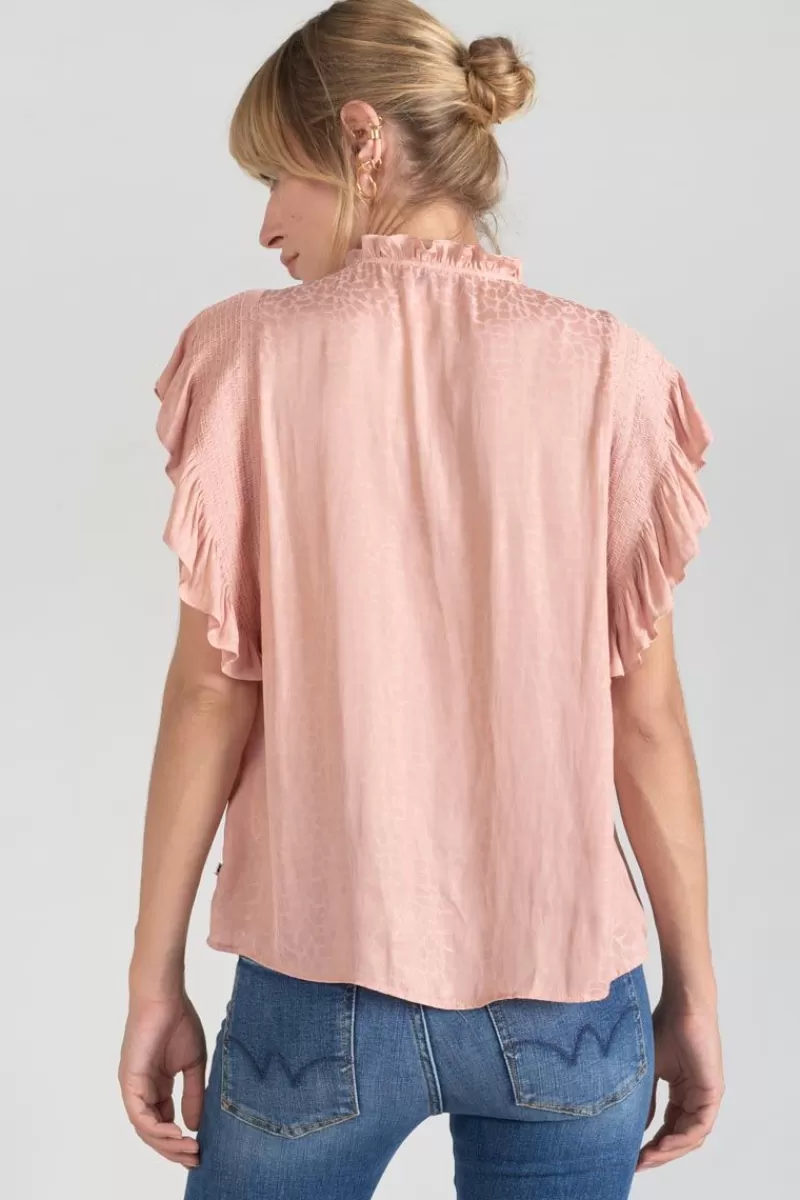 Le Temps des Cerises Tops-Top Theron Rose Saumon Coral Rose