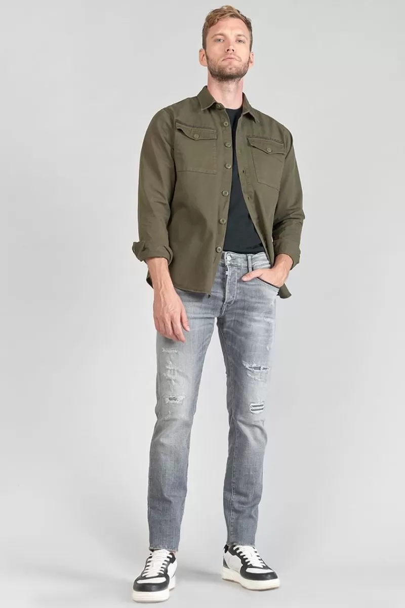 Le Temps des Cerises Coupe Adjusted-Triolet 700/11 Adjusted Jeans Destroy Gris N°2 Grey