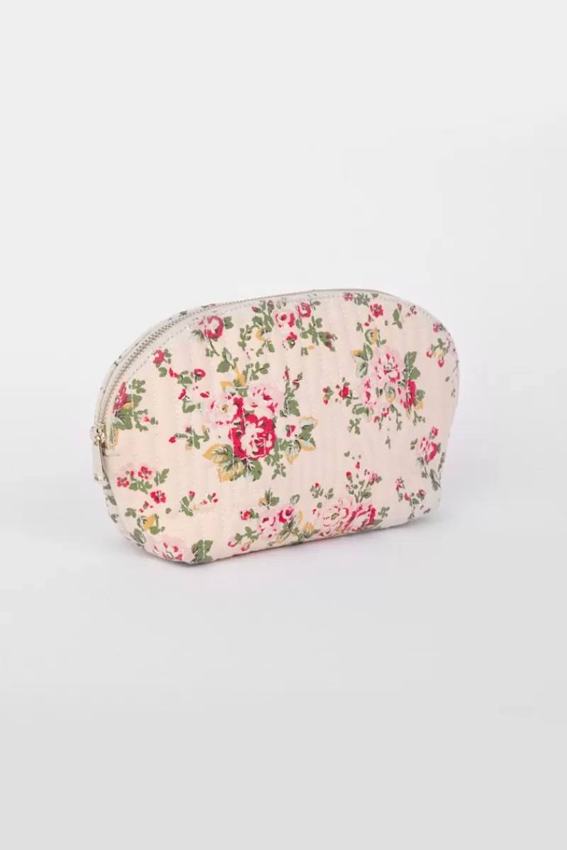 Le Temps des Cerises Sacs & Portefeuilles-Trousse De Toilette Mary A Motif Fleuri Rose Pink