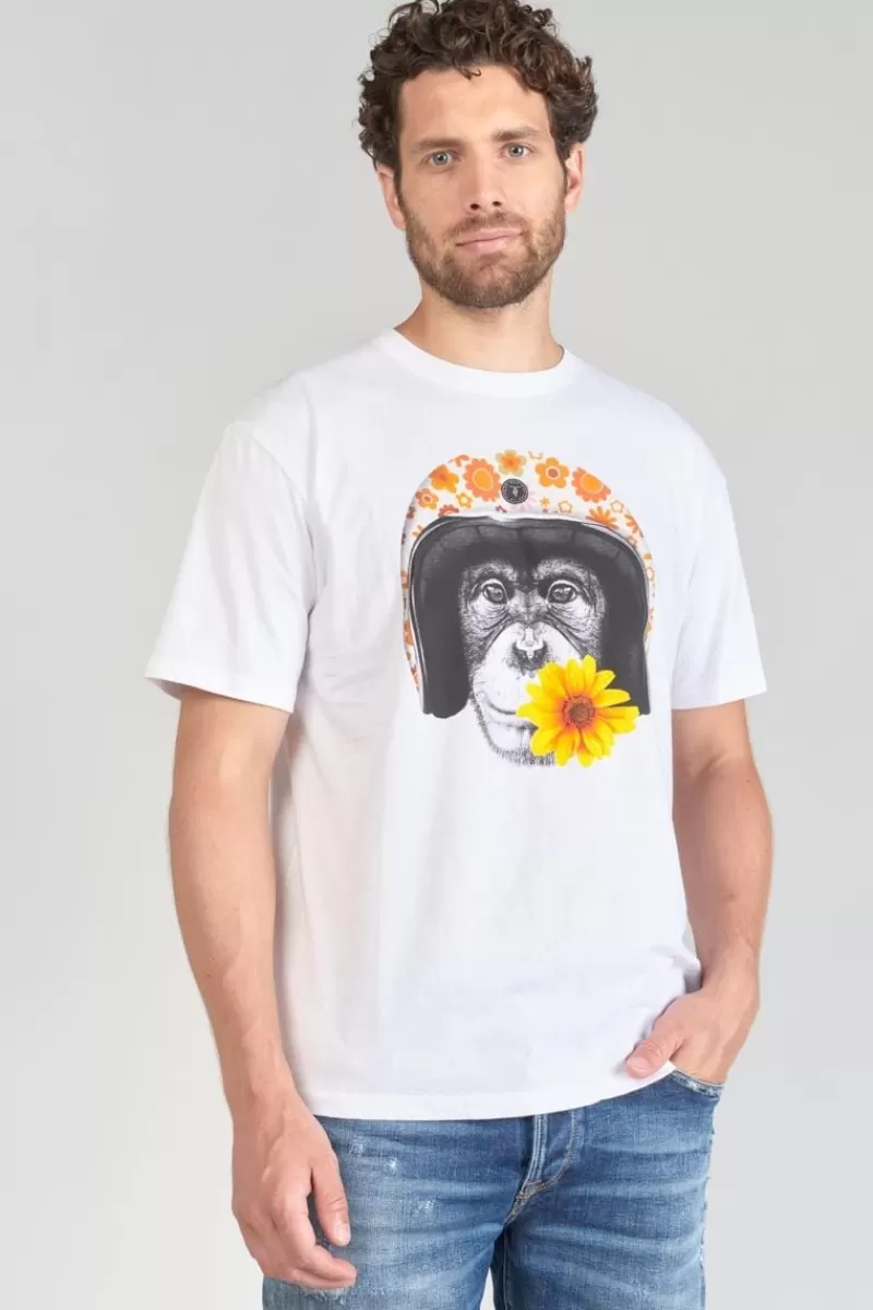 tshirt_andler_blanc_imprime_3.webp Le Temps des Cerises T-Shirts & Polos-T-Shirt Andler Blanc Imprime White