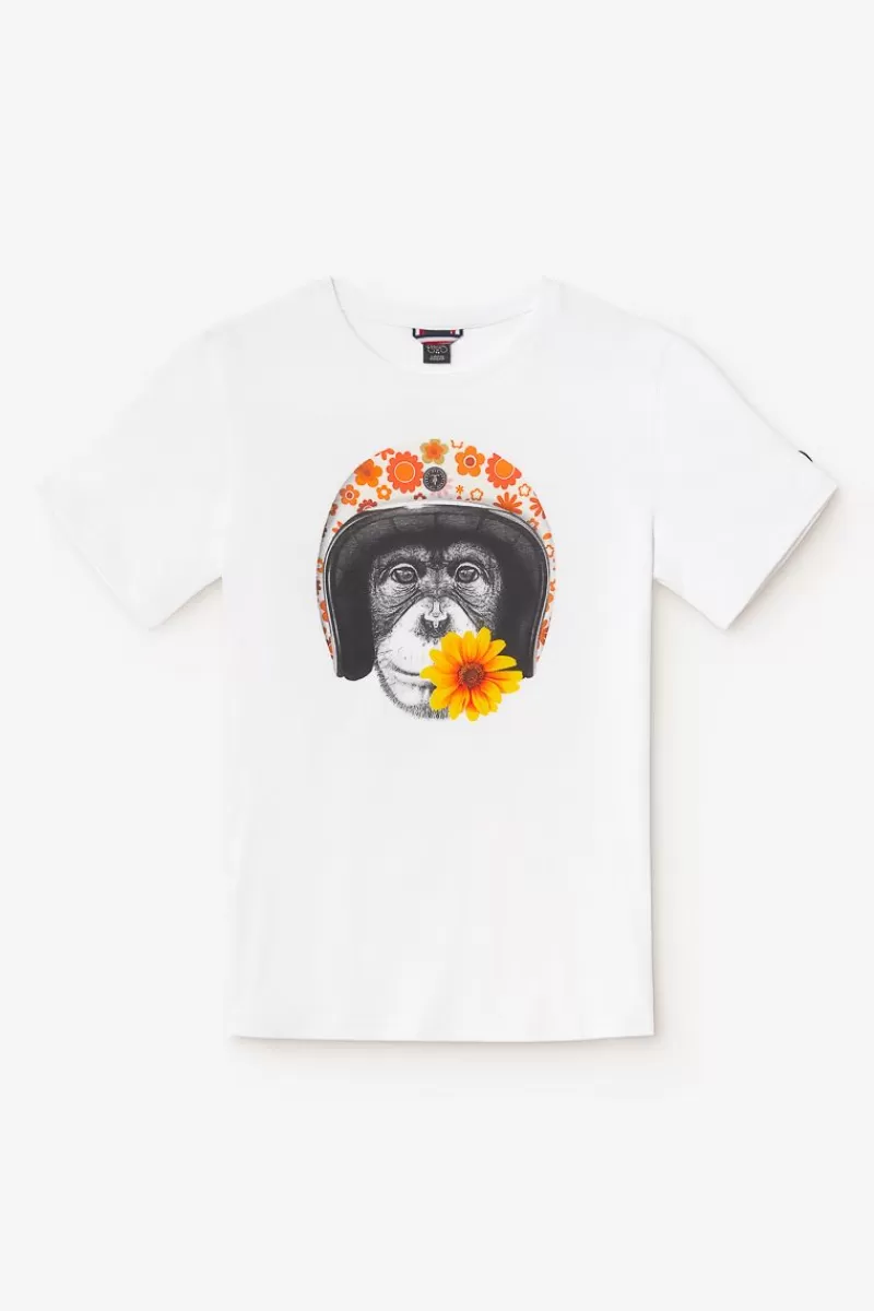 tshirt_andler_blanc_imprime_6.webp Le Temps des Cerises T-Shirts & Polos-T-Shirt Andler Blanc Imprime White