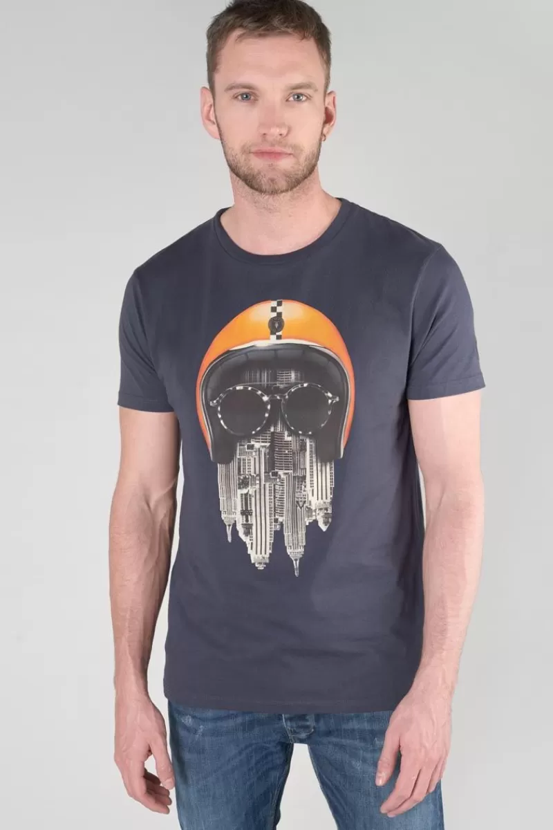 Le Temps des Cerises T-Shirts & Polos-T-Shirt Backi Bleu Nuit Imprime Galaxy