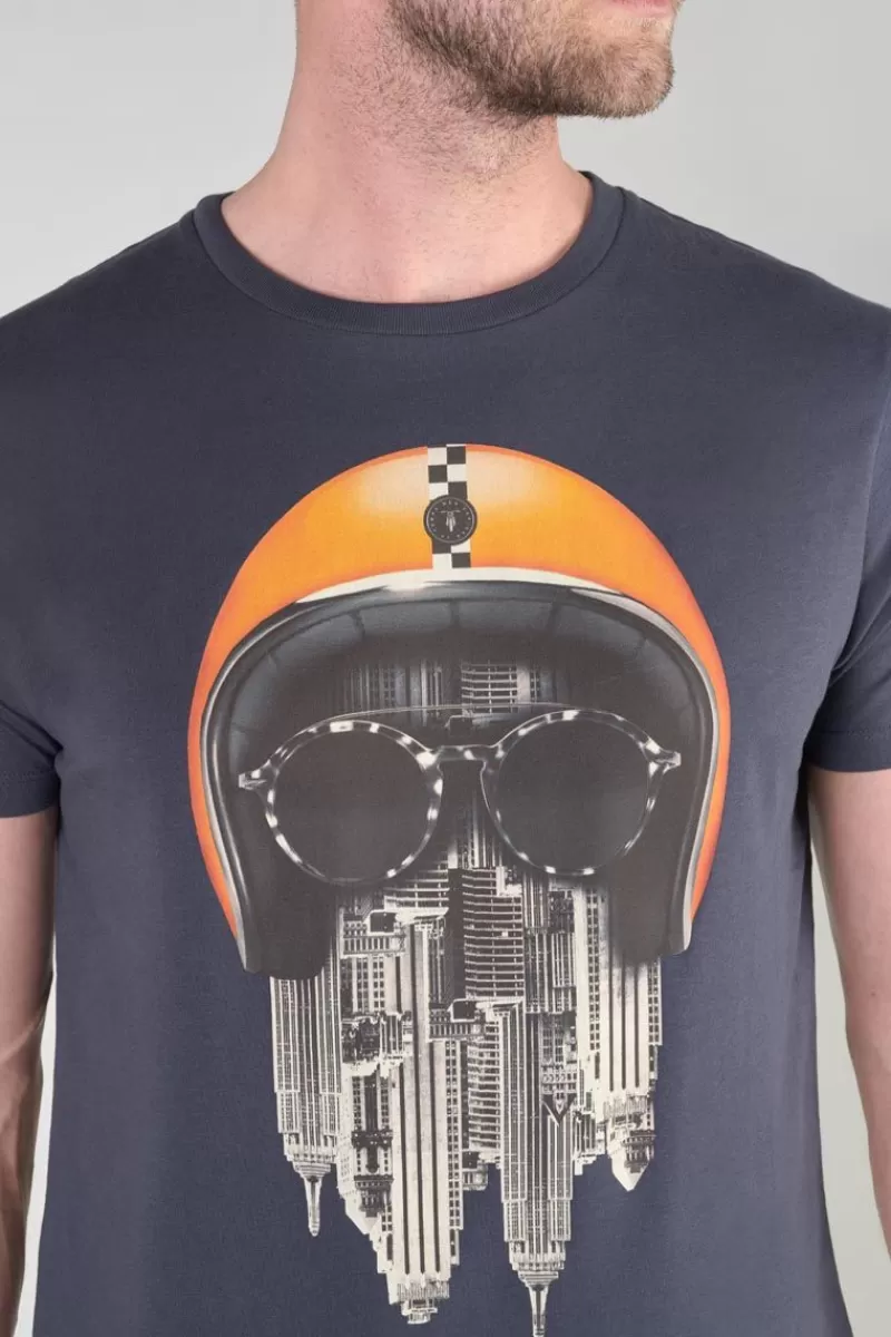 Le Temps des Cerises T-Shirts & Polos-T-Shirt Backi Bleu Nuit Imprime Galaxy