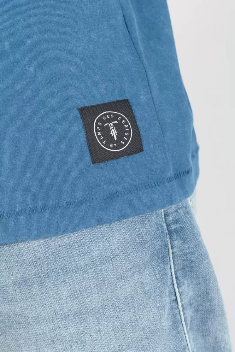 tshirt_brown_bleu_delave_4.webp Le Temps des Cerises T-Shirts & Polos-T-Shirt Brown Bleu Delave Raf