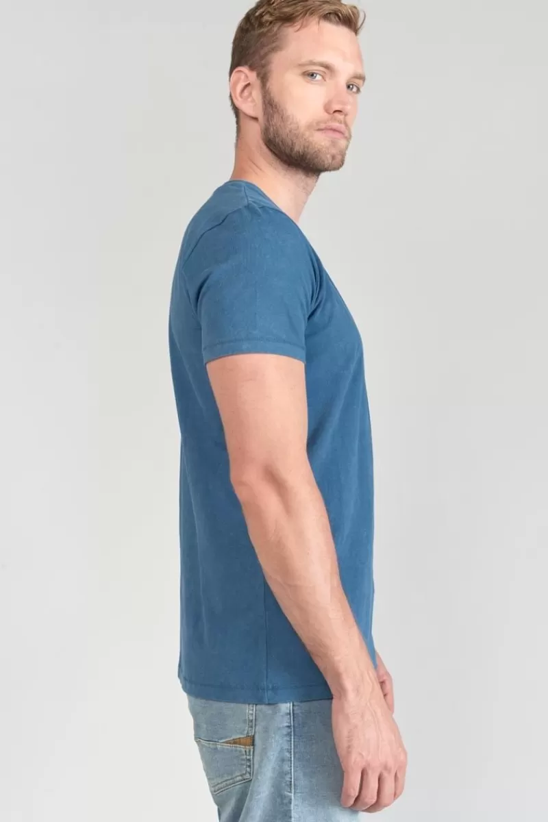 tshirt_brown_bleu_delave_5.webp Le Temps des Cerises T-Shirts & Polos-T-Shirt Brown Bleu Delave Raf